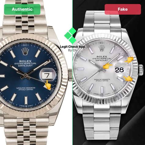 real rolex vs fake datejust